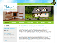 Tablet Screenshot of chatapohodakrkonose.cz
